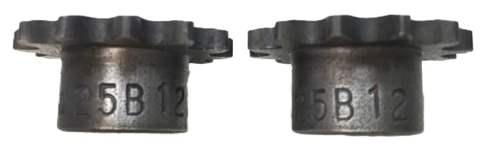 Martin 1/4" Blank Bore Roller Chain Sprocket 25B12 [Lot of 2] NOS