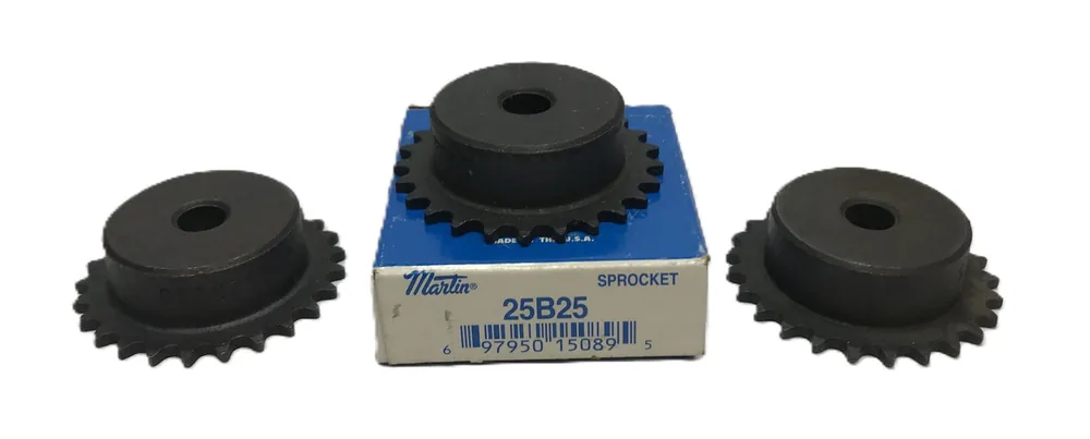 Martin Roller Chain Sprocket 25B25 [Lot of 3] NOS
