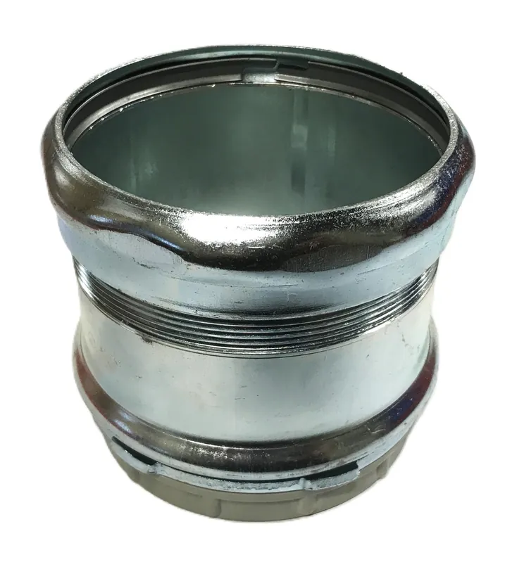 Unbranded 4 inch EMT ONLY Steel Compression Fitting NOS