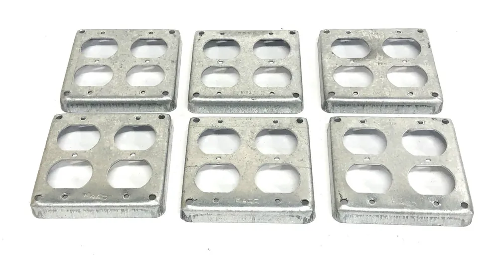 Raco 2 Gang Square Receptacle 7.3 CU. IN [Lot of 6] USED
