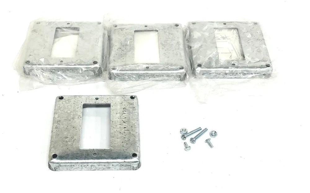 Raco 2 Gang Square Receptacle 7.3 CU. IN [Lot of 4] NOS
