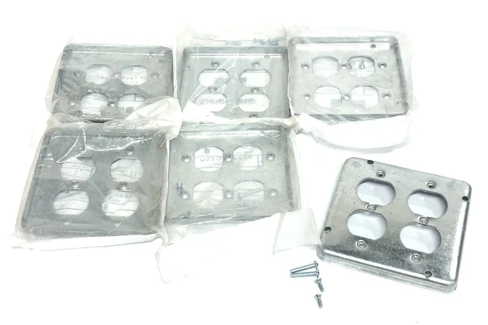 Thomas & Betts 2-Device Galvanized Steel Surface Cover RSL-8 [Lot of 6] NOS