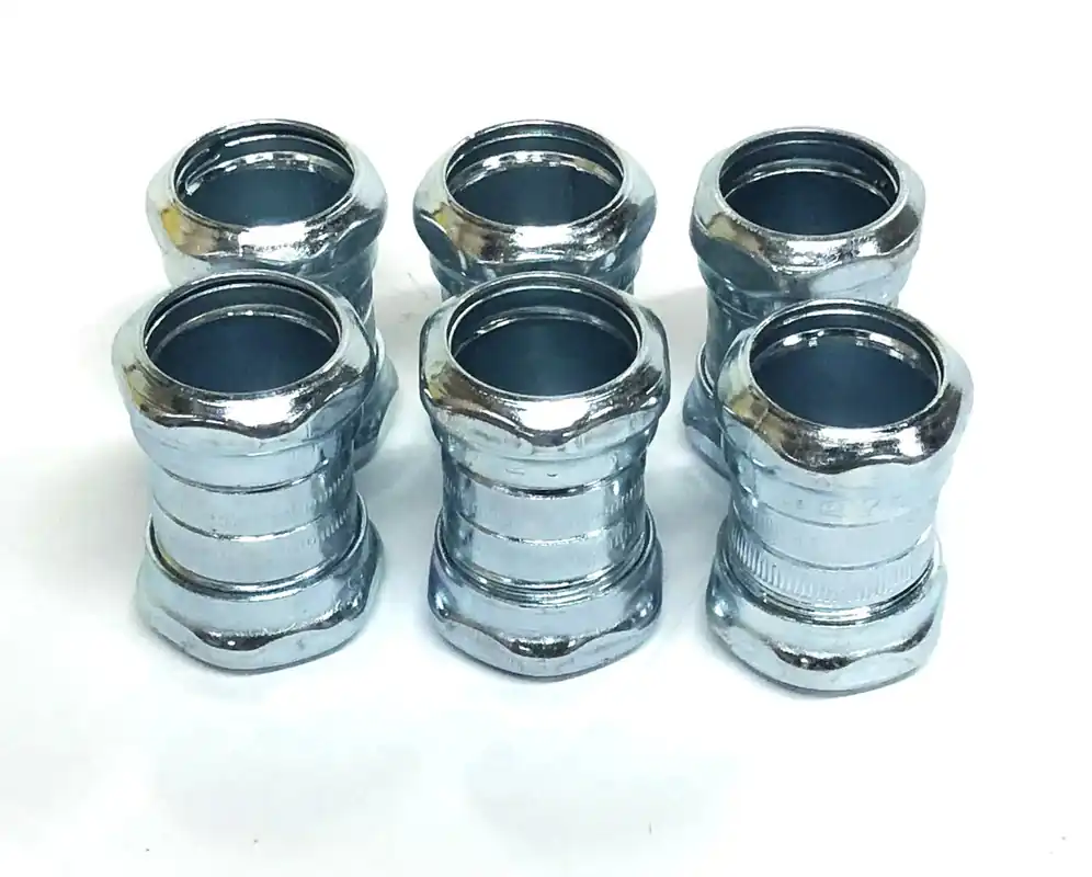Bridgeport Compression Style Coupling 1 Inch [Lot of 6] NOS