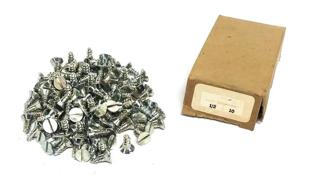 VSI Fasteners Flat Head Wood Screws 1/2x10 [Lot of 100] NOS