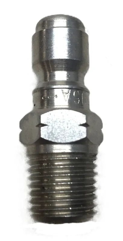 Parker 1/4" 303SS Quick Connect Plug 1/2" Male Thread SST-N2M NOS