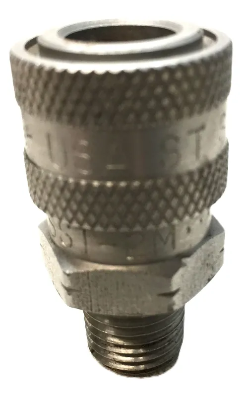 Parker 1/4" Quick Connect Chromium-6 Free Hydraulic Coupling SST-2M USED