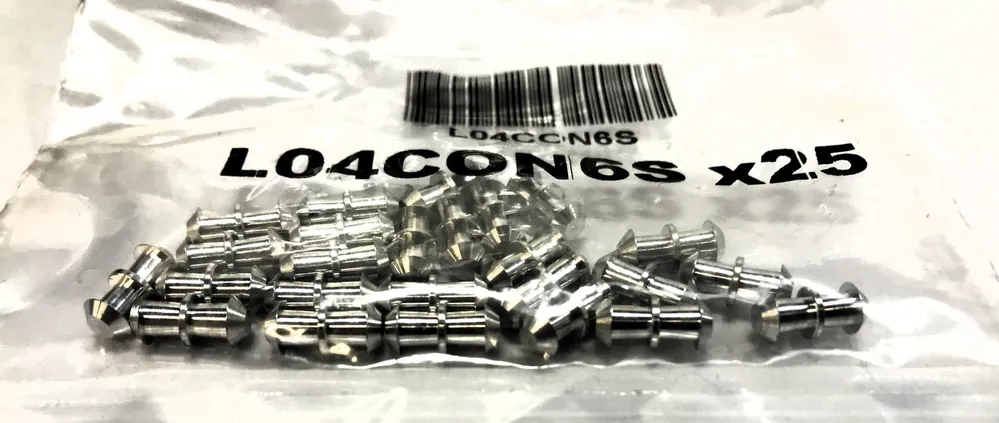Unbranded Bag of (25) Round Belt Connector L04CON6S NOS