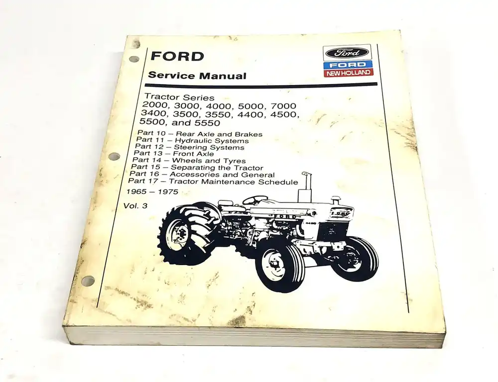 Ford New Holland Volume 3 Service Manual 40340070 USED