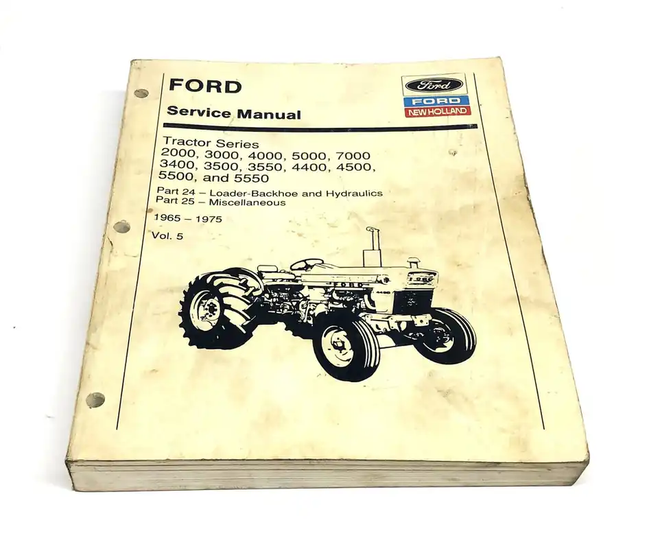 Ford New Holland Volume 5 Service Manual 40340070 USED