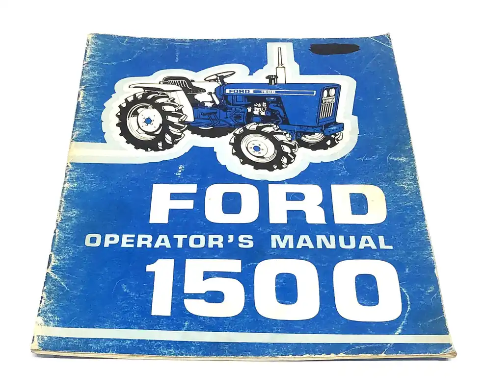 Ford 1500 Operator's Manual SE 3751 1796 USED