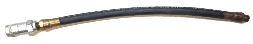 Alemite 12" Goodyear Grease Gun Hose with MS 24207-2 Fitting USED
