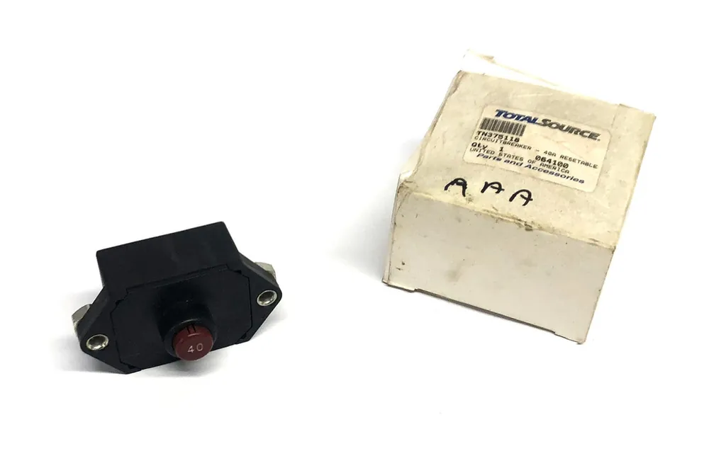 Total Source 40A Resettable Circuit Breaker For Tennant TN375118 NOS