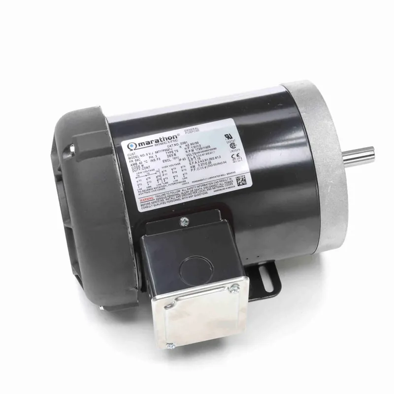1/2HP 3PH 56C TEFC 1800 208-230/460V WB
