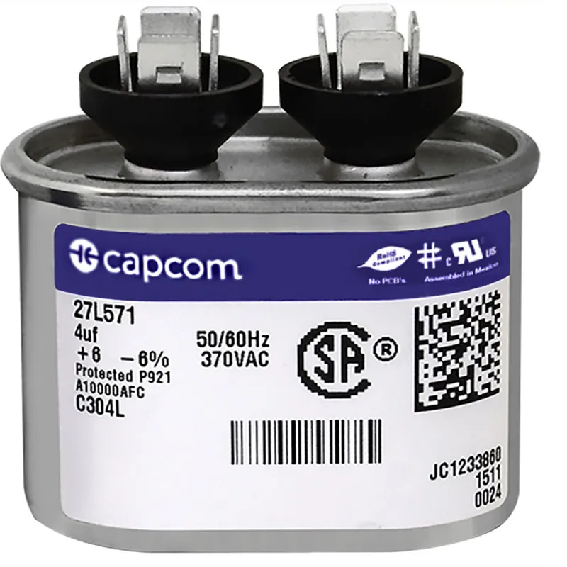 CAP RUN 4uF 370V OVL 1.25″ X 2.16″ X 1.56″