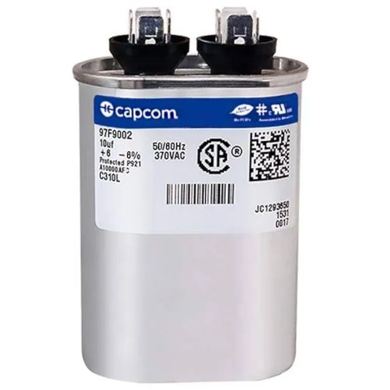 CAP RUN 10uF 370V OVL 1.25″ X 2.16″ X 2.88″