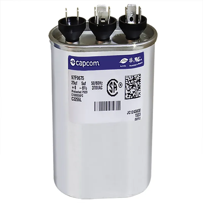 CAP RUN 25+5uF 370V OVL 1.75″ X 2.81″ X 2.88″