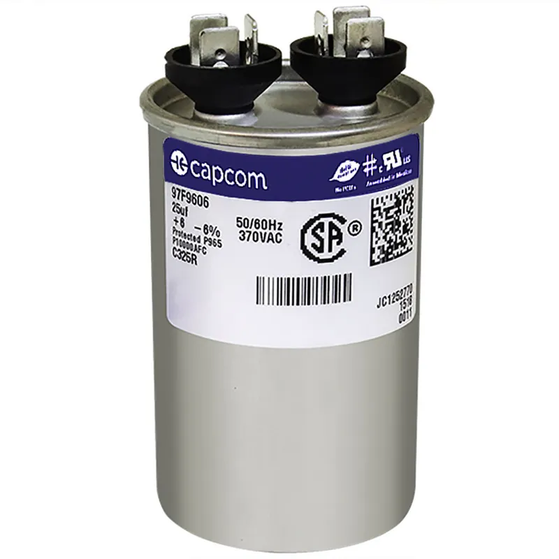 CAP RUN 25uF 370V RND 1.75″ X 2.88″