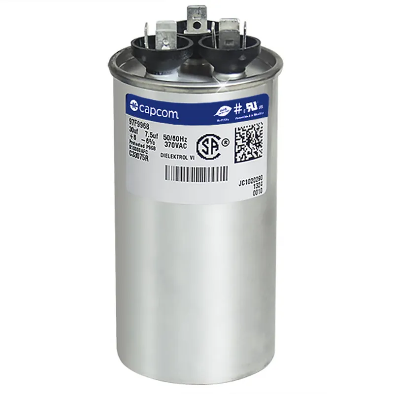 CAP RUN 30+7.5uF 370V RND 2″ X 3.88″