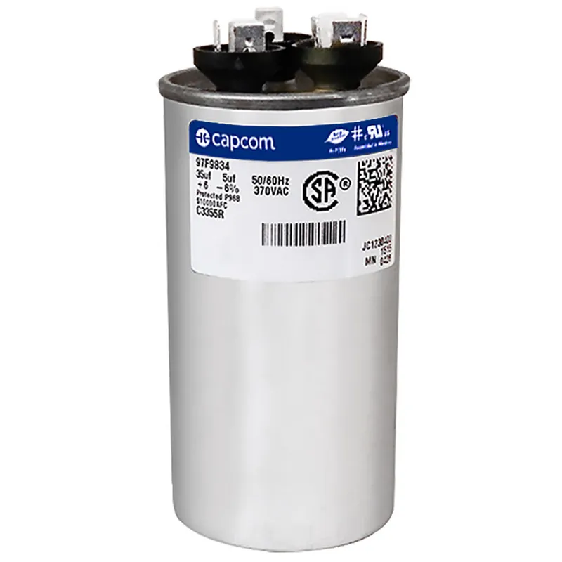 CAP RUN 35+5uF 370V RND 2″ X 3.88″