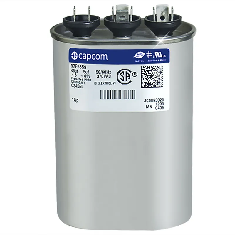 CAP RUN 45+5uF 370V OVL 1.75″ X 2.81″ X 3.88″