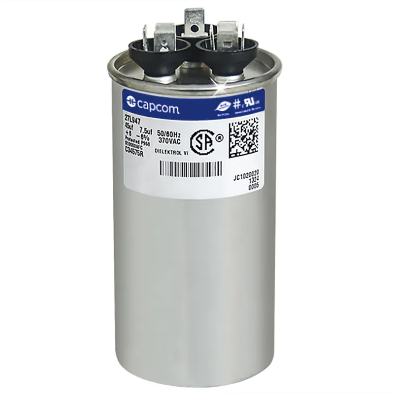 CAP RUN 45+7.5uF 370V RND 2″ X 3.88″