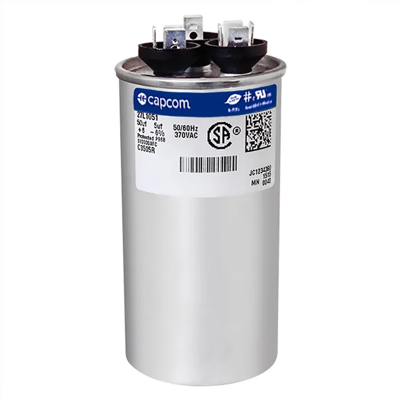 CAP RUN 50+5uF 370V RND 2″ X 4.75″