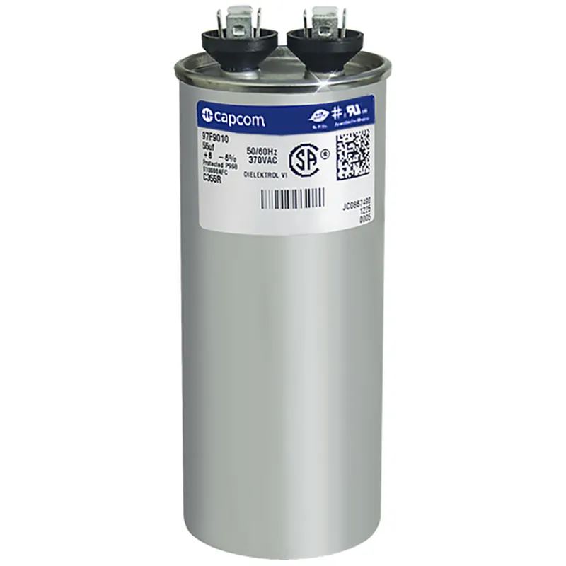 CAP RUN 55uF 370V RND 2″ X 4.75″