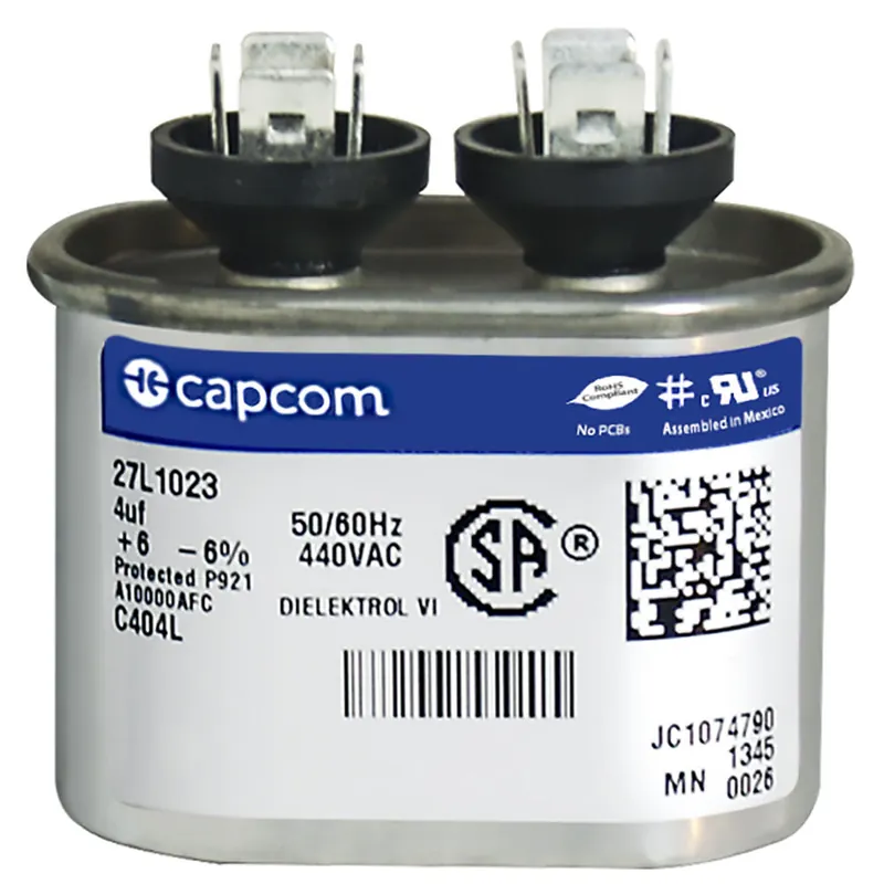 CAP RUN 4uF 440V OVL 1.25″ X 2.16″ X 1.56″