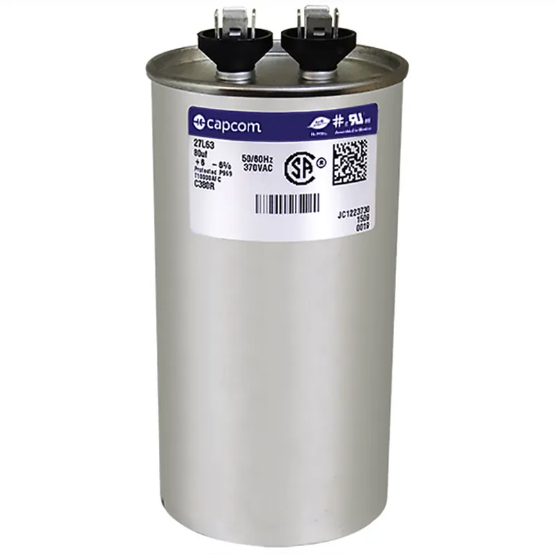CAP RUN 80uF 370V RND 2.5″ X 4.75″