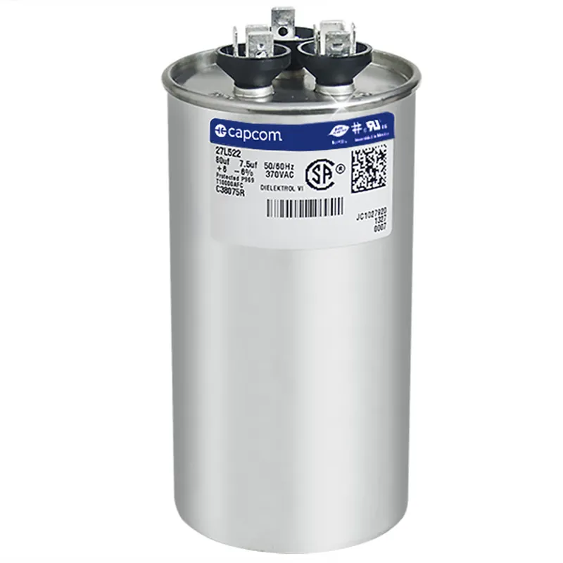CAP RUN 80+7.5uF 370V RND 2.5″ X 4.75″