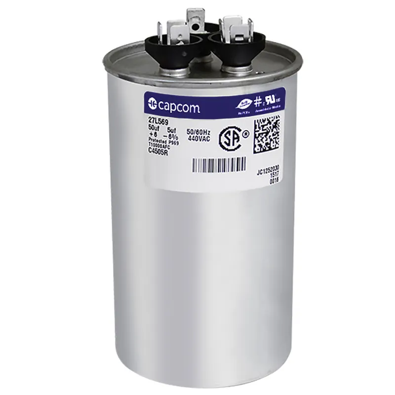 CAP RUN 50+5uF 440V RND 2.5″ X 4.25″