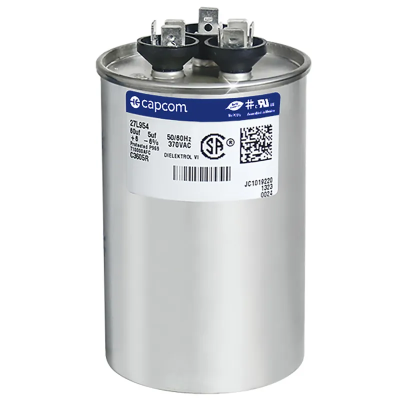 CAP RUN 60+5uF 370V RND 2.5″ X 3.88″