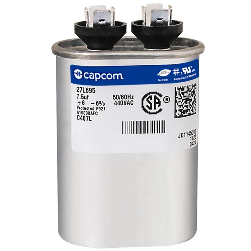 CAP RUN 7.5uF 440V OVL 1.25″ X 2.16″ X 2.88″