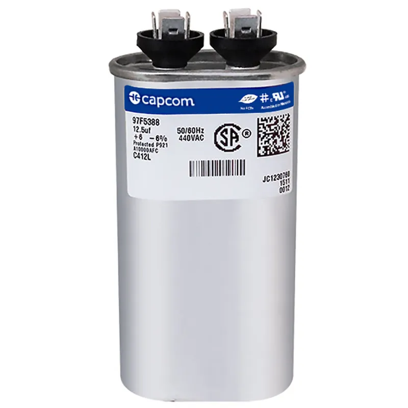 CAP RUN 12.5uF 440V OVL 1.25″ X 2.16″ X 4.75″