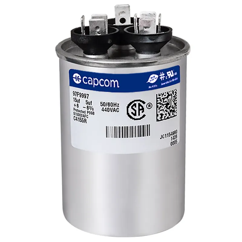 CAP RUN 15+5uF 440V RND 2″ X 2.88″