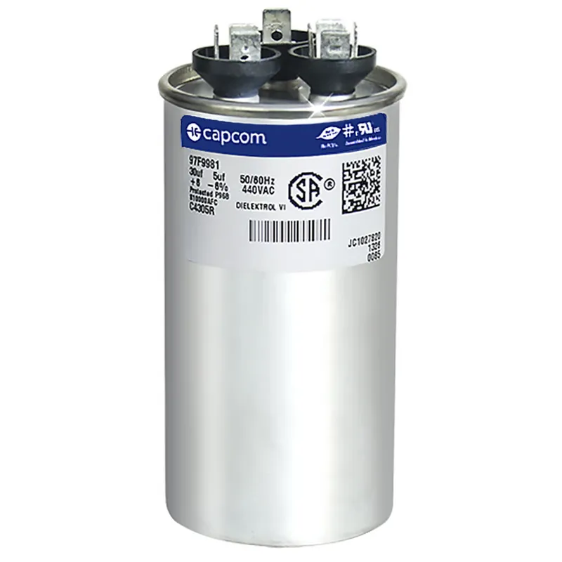 CAP RUN 30+5uF 440V RND 2″ X 3.88″