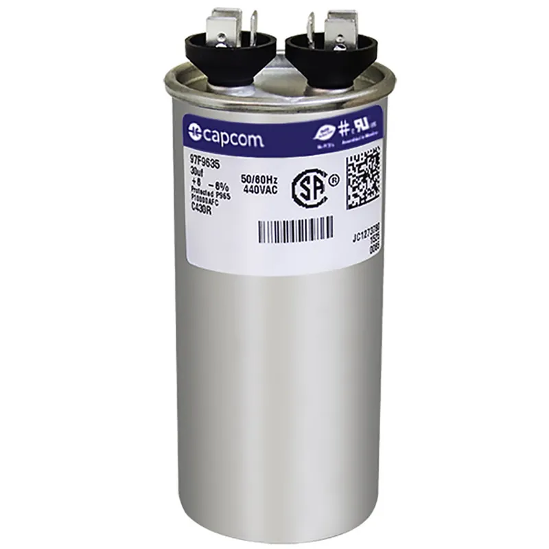 CAP RUN 30+7.5uF 440V RND 2″ X 3.88″