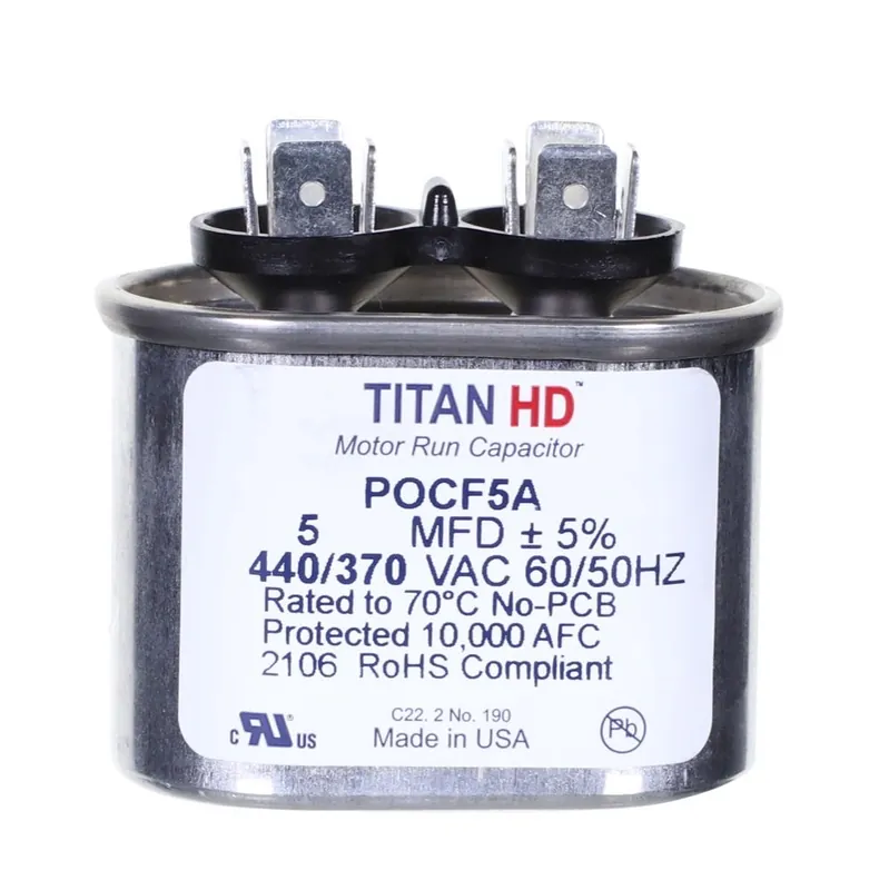 CAP RUN 5uF 440V OVL 2″ X 1.25″ X 1.56″