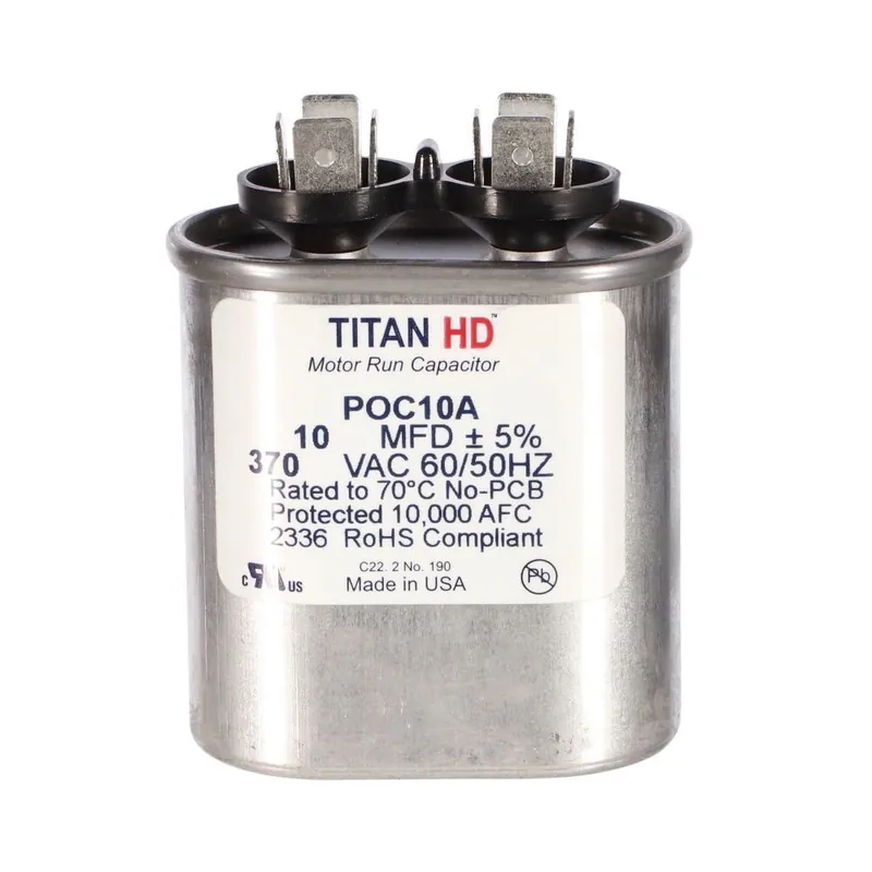 CAP RUN 10uF 370V OVL 2″ X 1.25″ X 2.19″