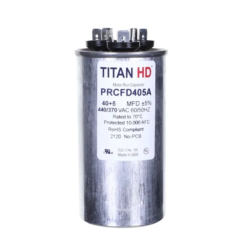 CAP RUN 40+5uF 440V RND 2″ X 3.88″