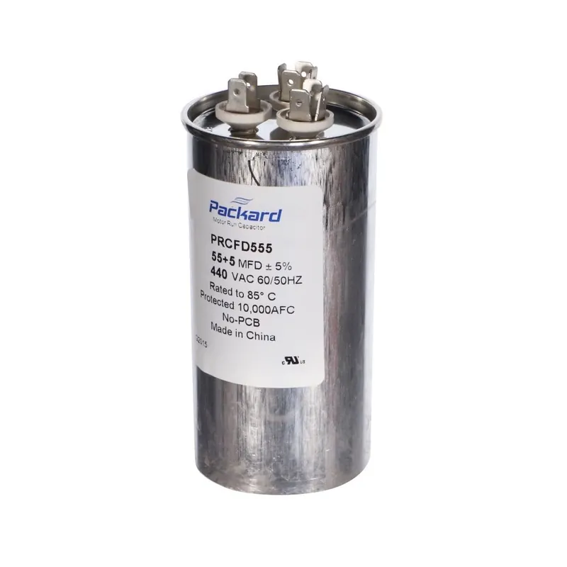 CAP RUN 55+5uF 440V RND 2″ X 3.88″