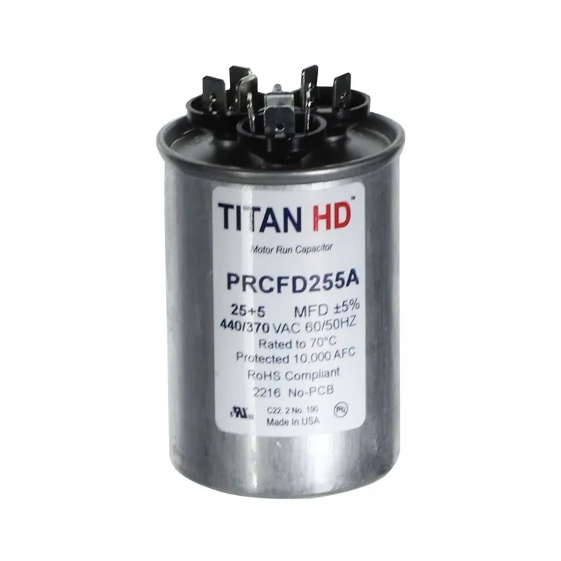 CAP RUN 25+5uF 440V RND 2″ X 2.63″