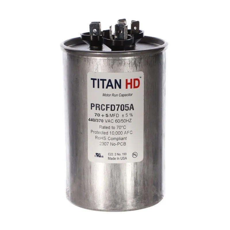 CAP RUN 70+5uF 440V RND 2.5″ X 3.91″