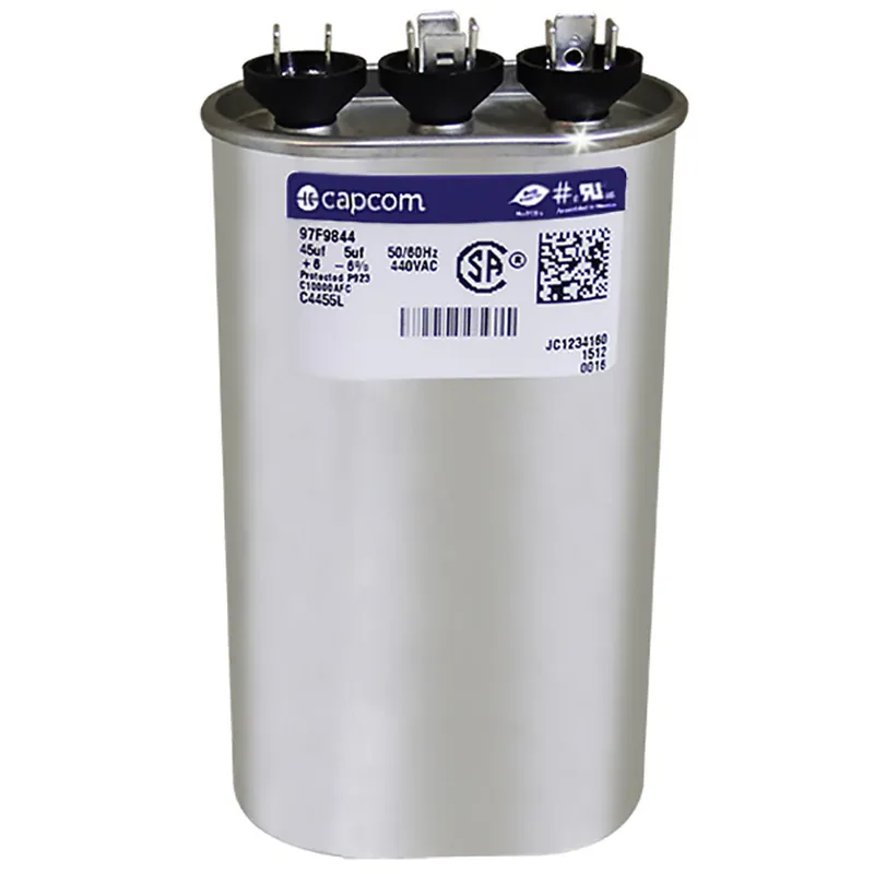 CAP RUN 45+5uF 440V OVL 1.75″ X 2.81″ X 4.75″
