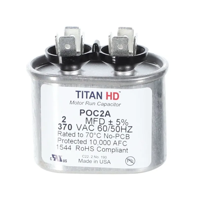 CAP RUN 2uF 370V OVL 2″ X 1.25″ X 1.56″