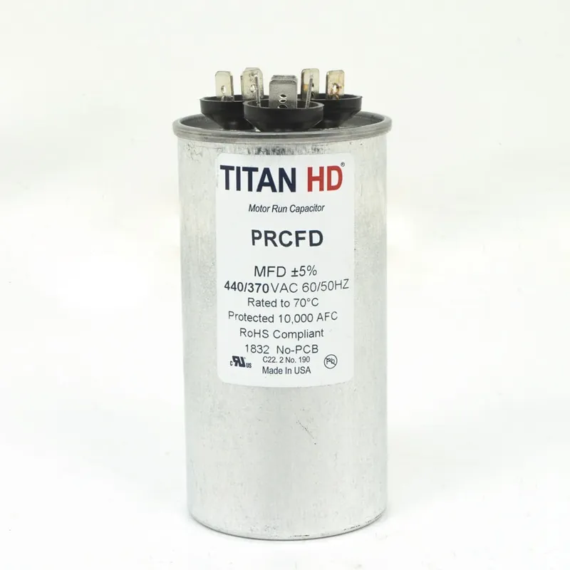 CAP RUN 40+7.5uF 440V RND 2″ X 3.88″