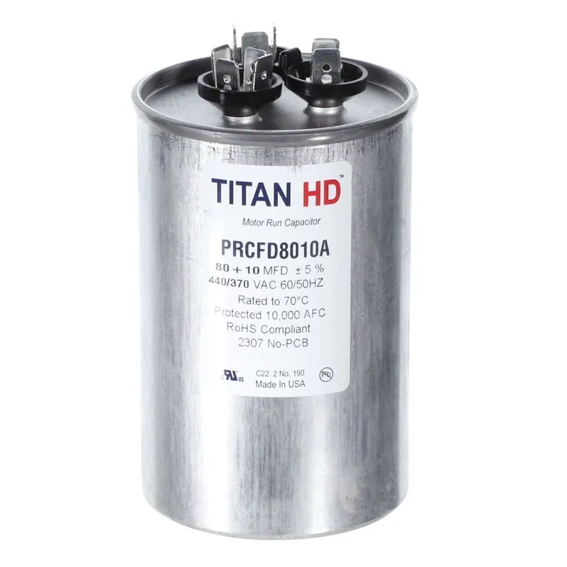 CAP RUN 80+10uF 440V RND 2.5″ X 3.91″