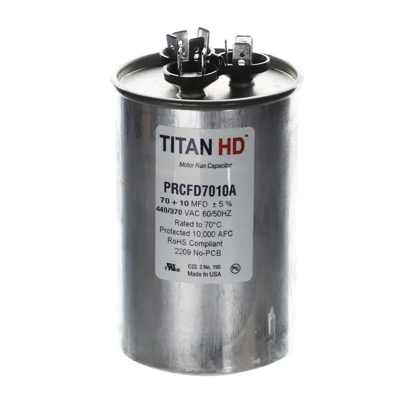 CAP RUN 70+10uF 440V RND 2.5″ X 3.91″