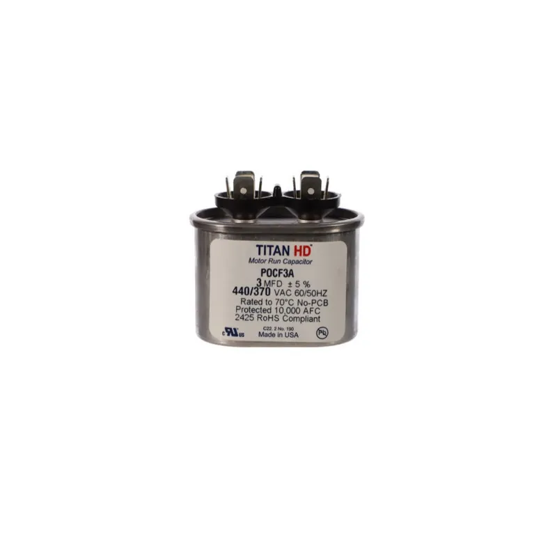 CAP RUN 3uF 440V OVL 2″ X 1.25″ X 1.56″