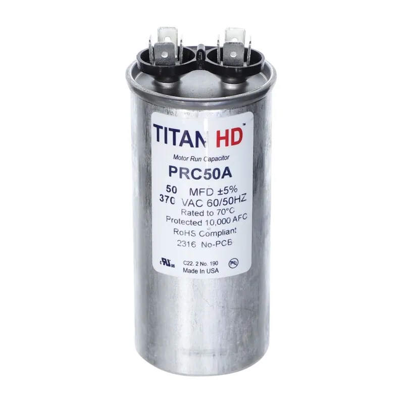 CAP RUN 50uF 370V RND 1.75″ X 3.84″